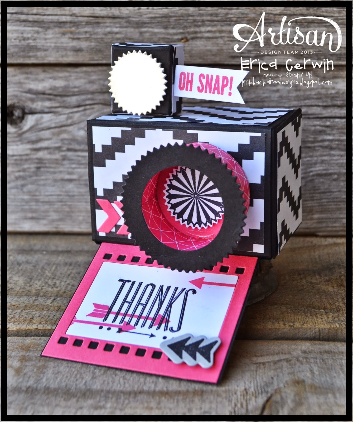 Pink Buckaroo Designs Artisan Wednesday Wow Blog Hop Oh Snap Camera Box
