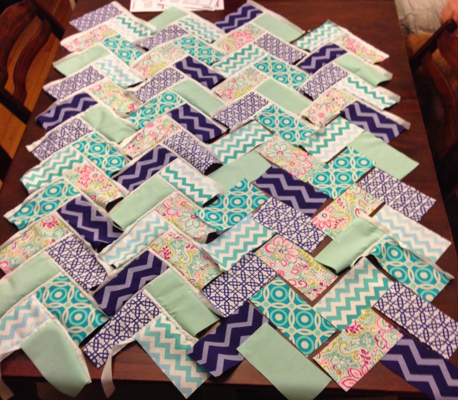Lindsey Edits Broken Herringbone Quilt Work in Progress Part 3