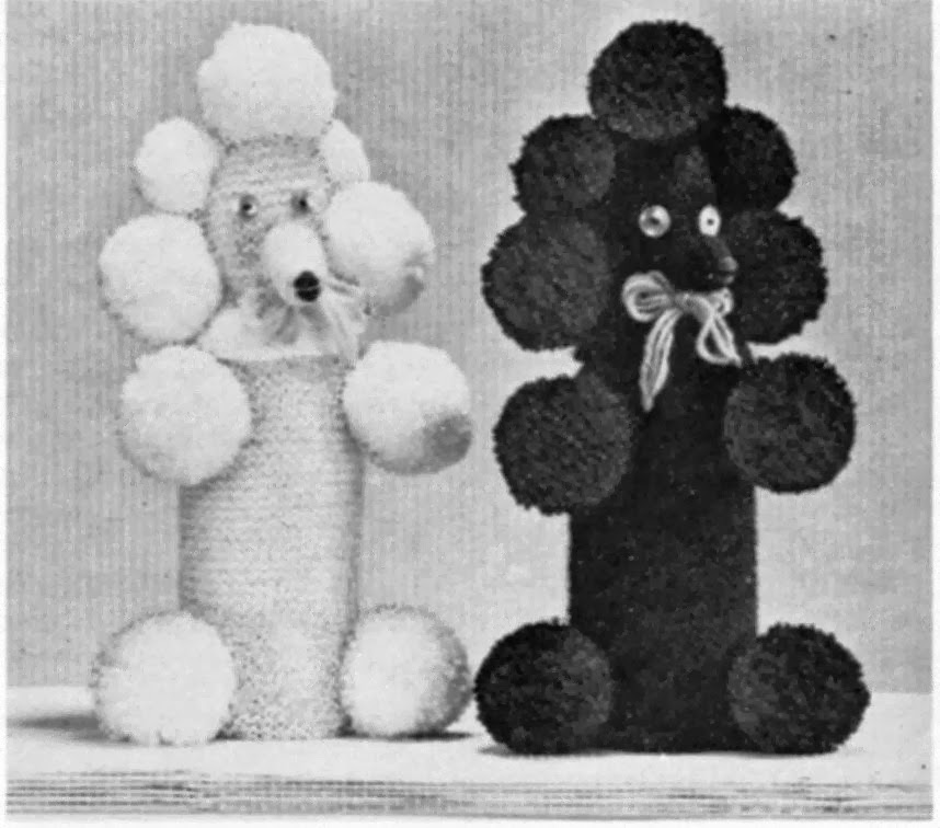 Knitting Now and Then: Poodle Bottle Covers