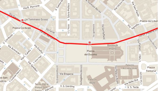 Milano Transports Stazione di Duomo M1 M3