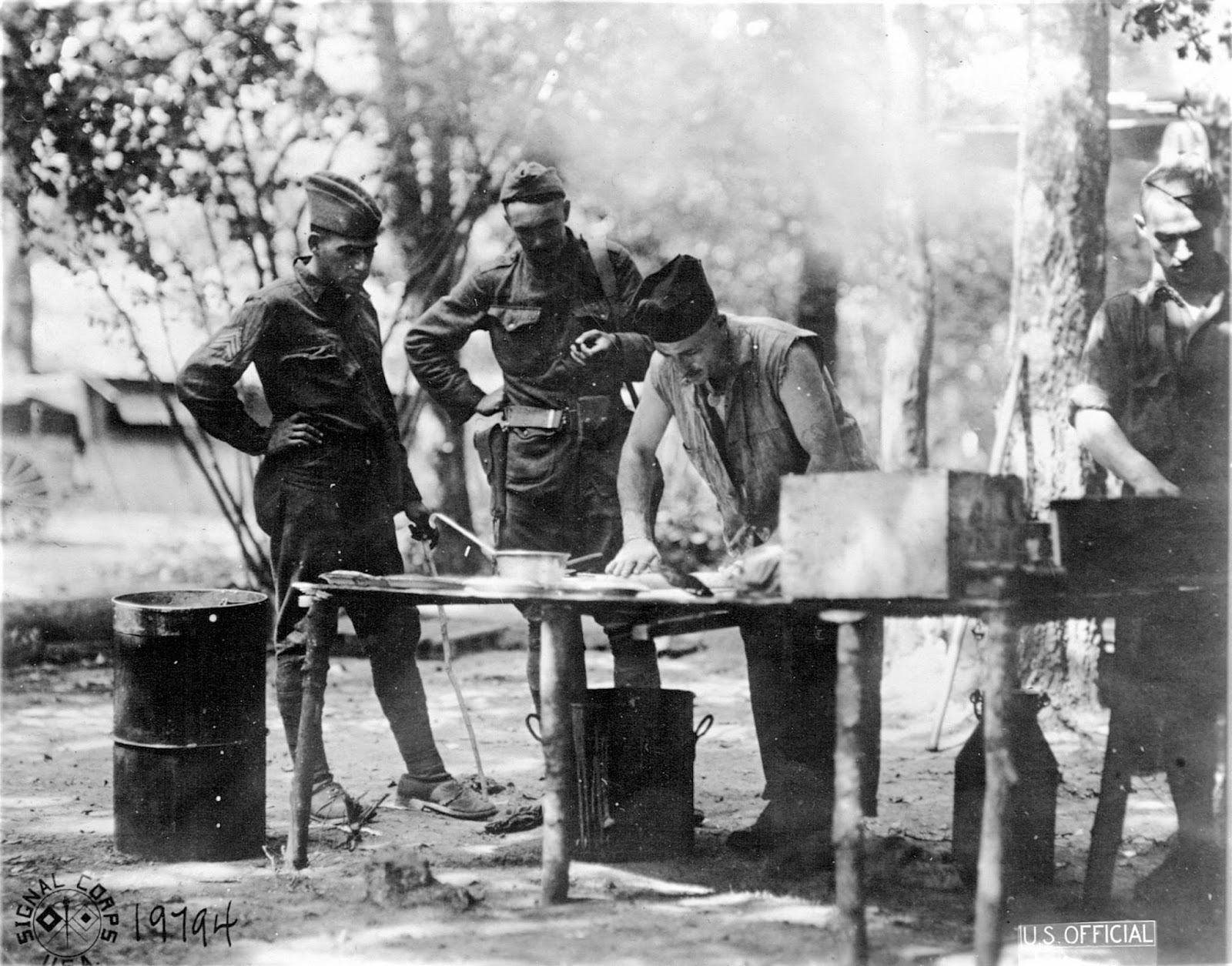 WWI Photos Field Kitchen of the 113th Regiment