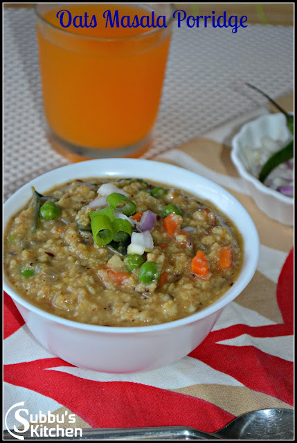 Vegetable Masala Oats Porridge Vegetable Masala Oats Porridge