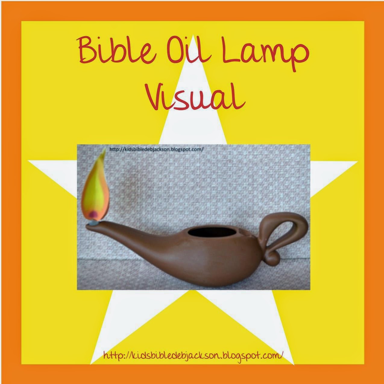 Bible Oil lamp Visual Bible Fun For Kids
