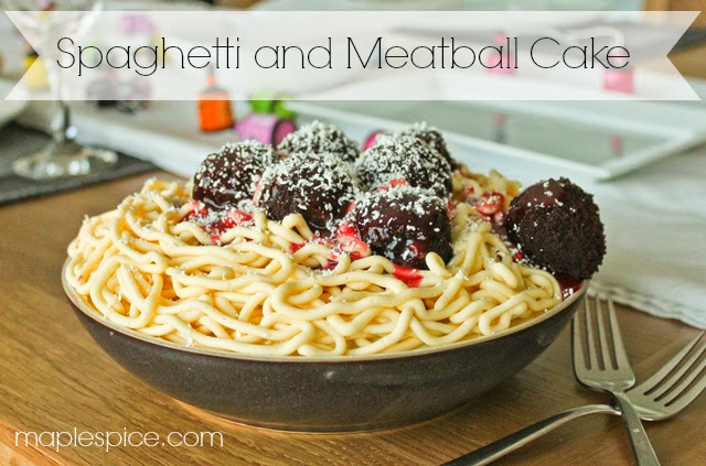 Vegan Spaghetti and Meatball Cake