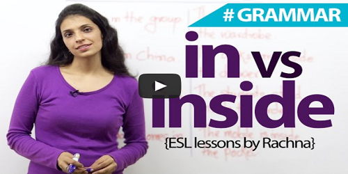 Difference Between in and inside in English Grammar Difference Between in and inside in English Grammar