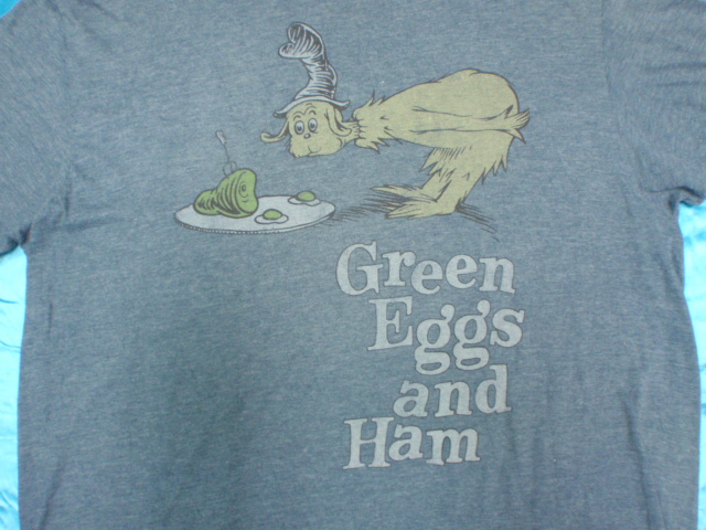 Ming_FD3S Garage: Green Eggs And Ham 50 Polyester 50 Cotton Vintage Tee