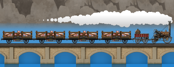 Um jogo de trem