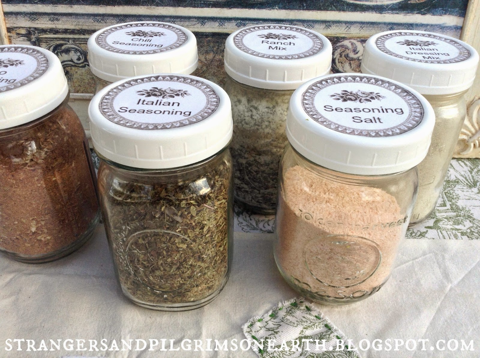 Strangers & Pilgrims on Earth Make Your Own Seasoning Mixes Free