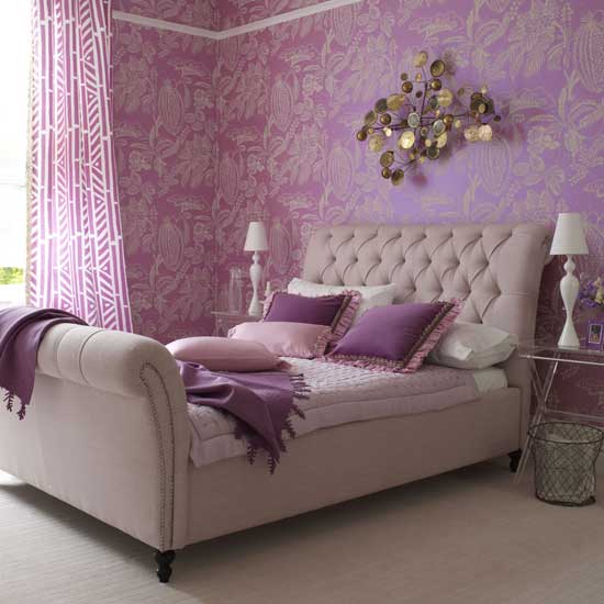 Purple and Lavender Bedroom