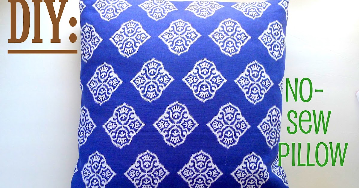 DIY No Sew Pillow