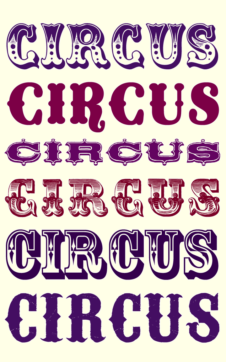 Vintage Circus Font 105