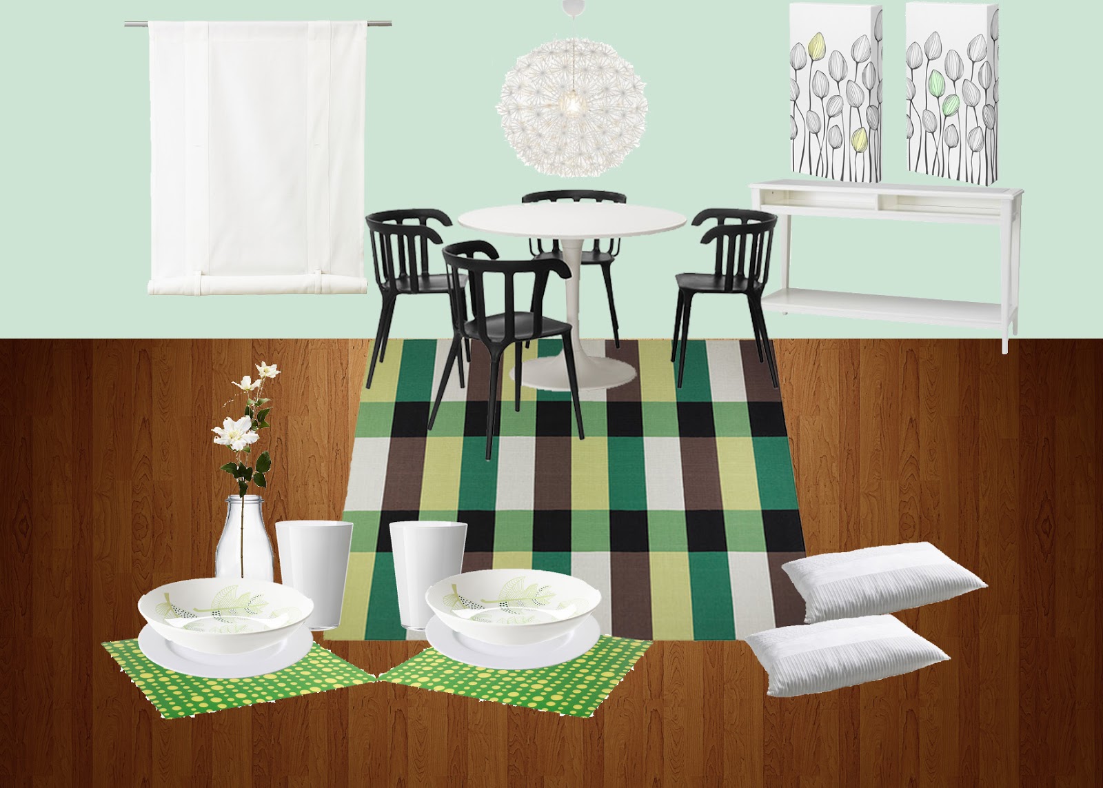 Jess The Miscellaneous Mood Board Dining Room Using Only Ikea Products