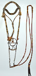 1800's Navajo Ring Bit on Plains Indian Horsehair Bridle and Ortega Reins