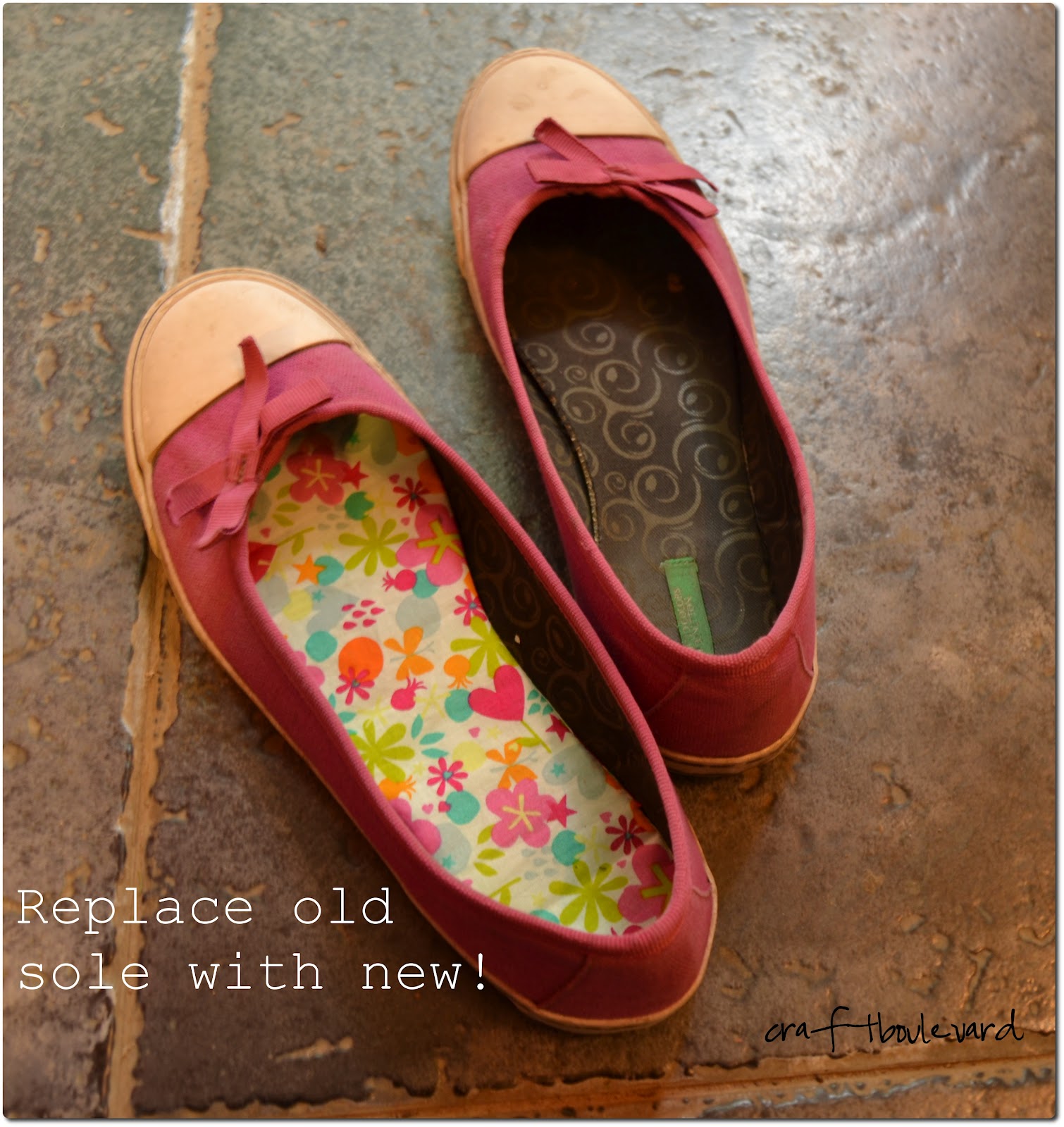 craft boulevard Tutorial New Insoles For Old Shoes