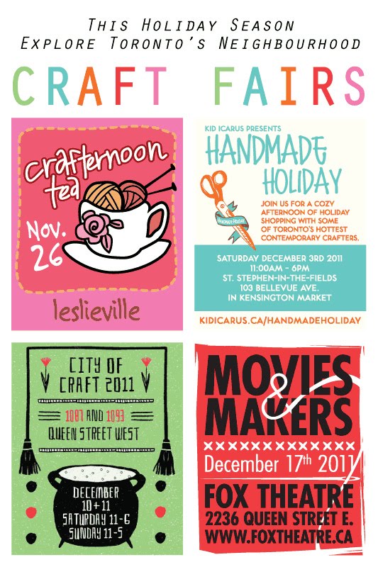 destination unknown: Craft Fairs coming to a (Toronto) neighbourhood near you!