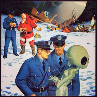 The government is not smart enough to keep secrets - - but smart enough to muddy the waters Santa+alien