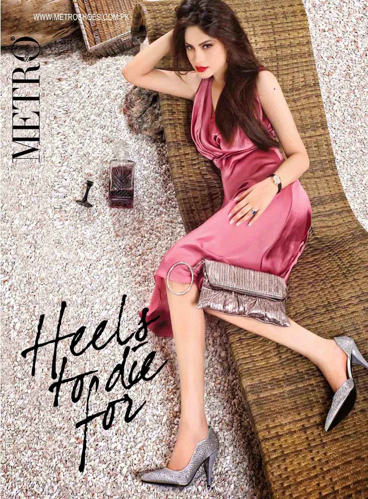 Stylish Shoes And Clutches With Neelam Muneer By Metro From 201415