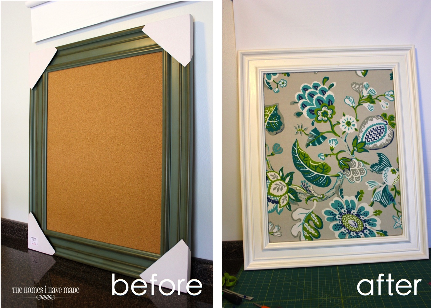 How To FabricCovered Bulletin Board The Homes I Have Made