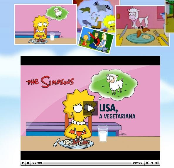 Gato de Sapato Lisa Simpson Vegetariana