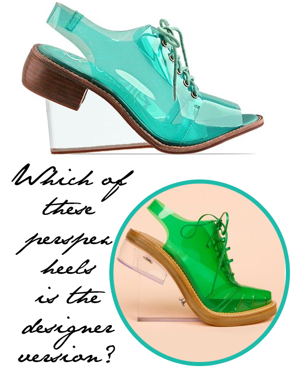 Perspex Heel Shoes