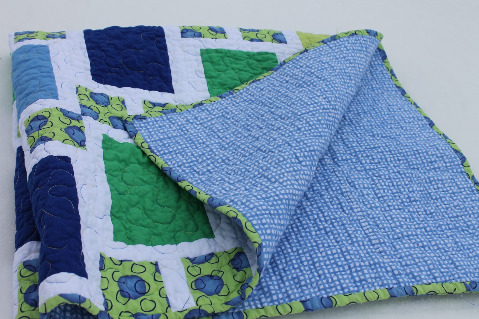 Urban Quiltworks Urban baby boy Quilt