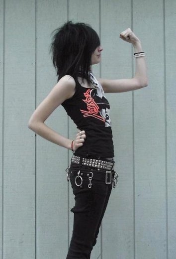 skinny emo naked girl sexy porn star model tattooed