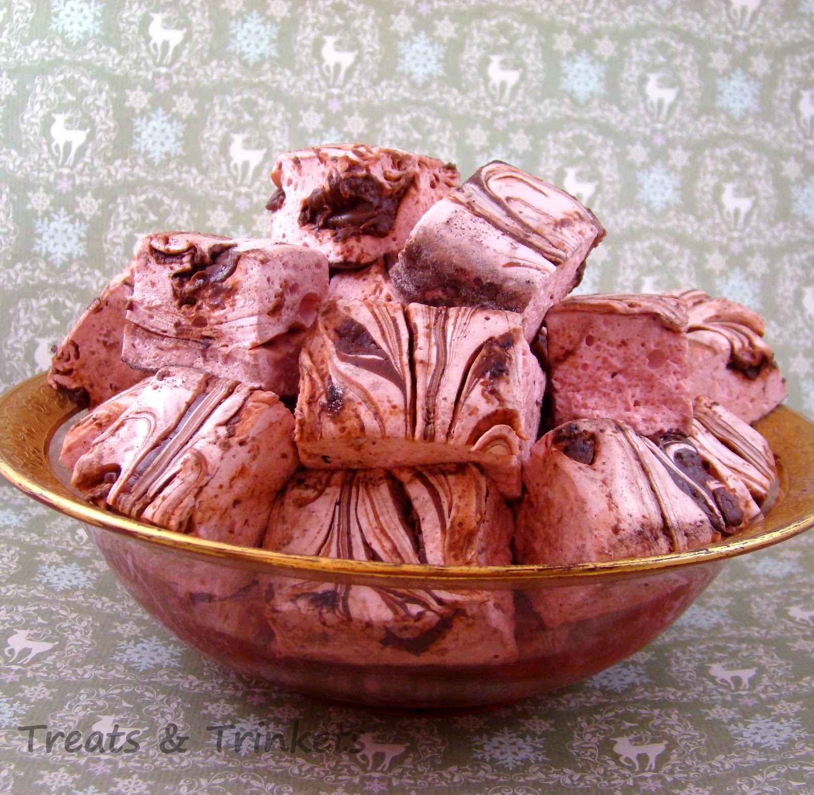 Treats & Trinkets Raspberry Nutella Marshmallows A Guest Post at Go