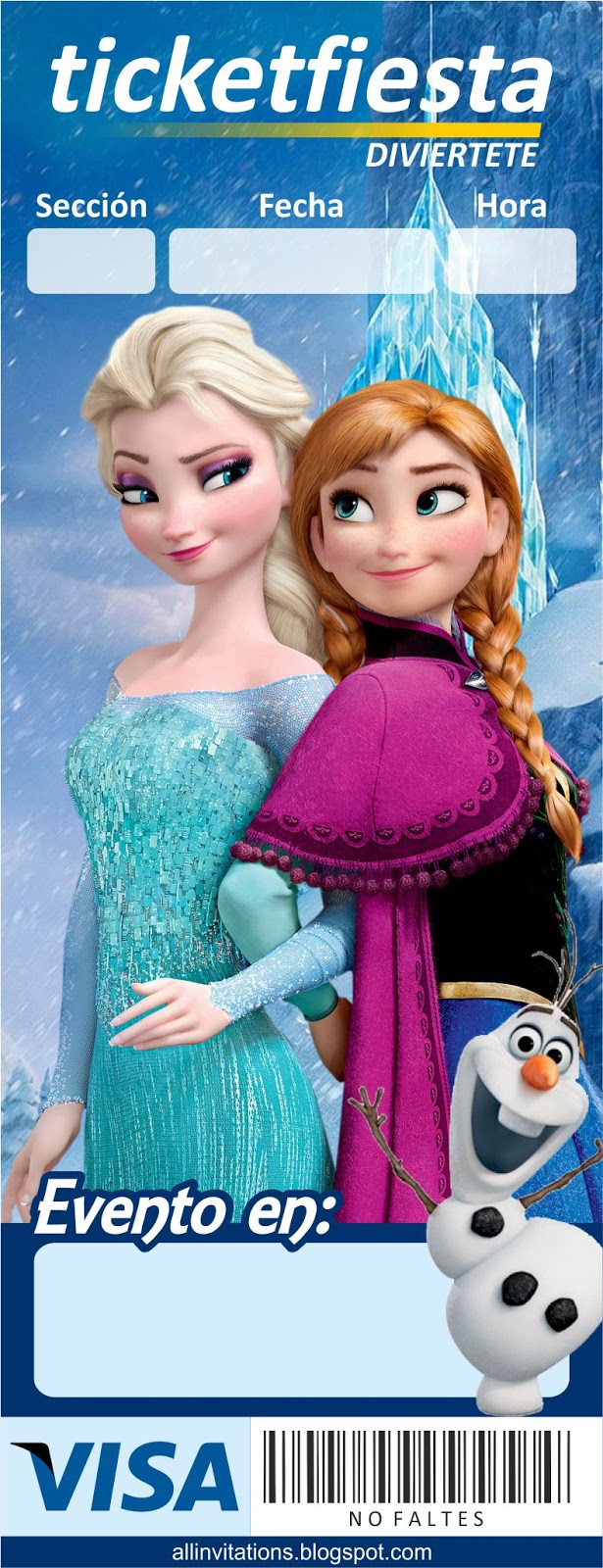 Ticketmaster Frozen All Invitations