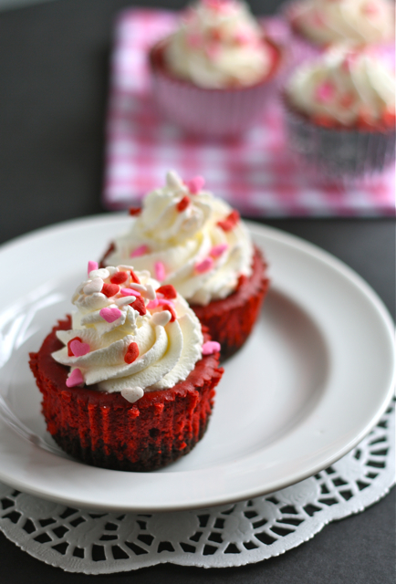 Mini Red Velvet Cheesecakes