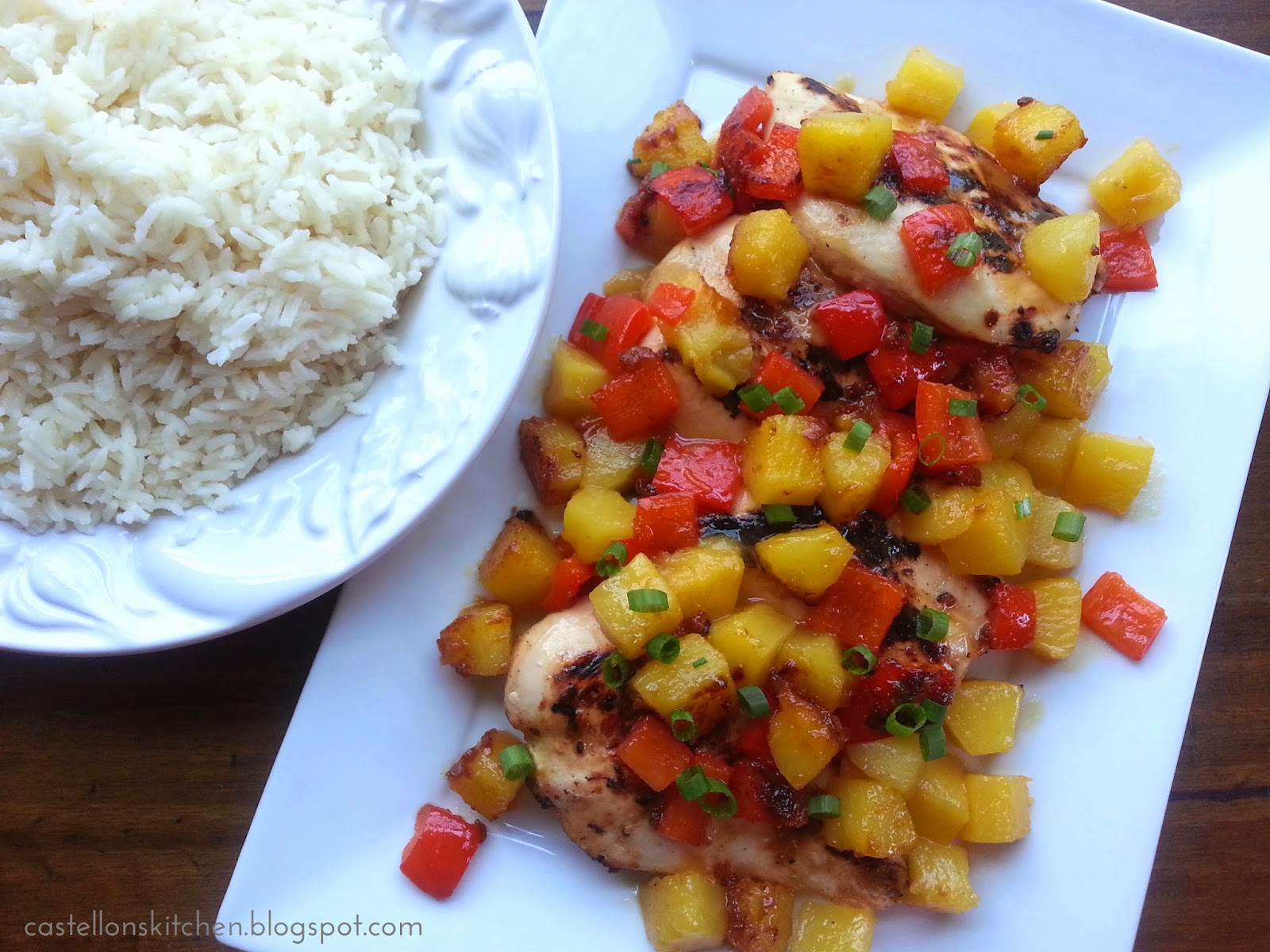 Castellon's Kitchen Pineapple Chicken with Coconut Rice