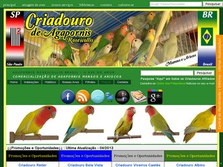 Criadouro de Agapornis