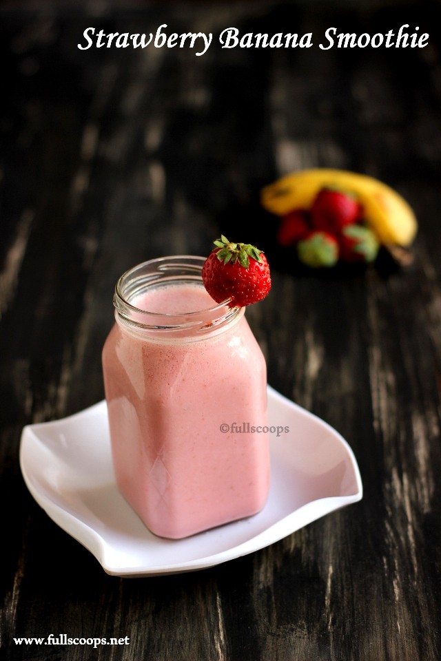 Strawberry Banana Smoothie Smoothie Recipes Full Scoops A food