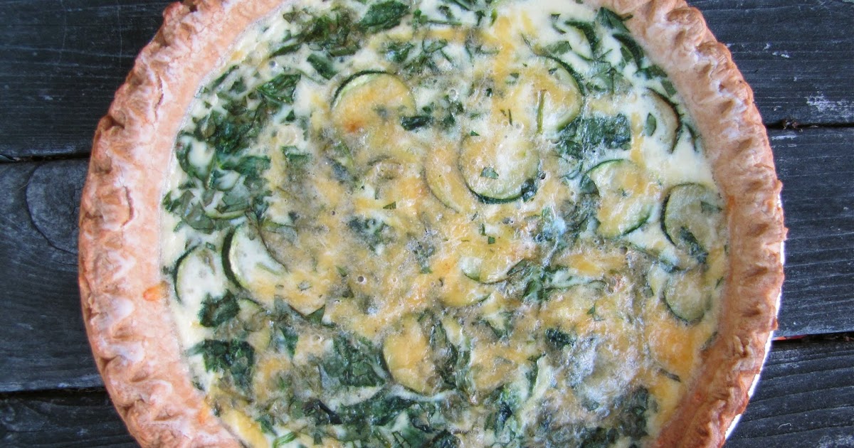 Albion Cooks Zucchini & Spinach Quiche