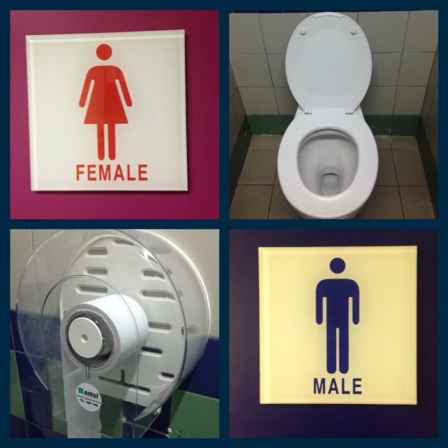 the WoMB The Method, when using public toilets