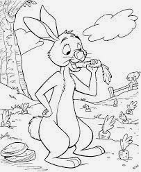 Rabbit Winnie The Pooh Coloring Pages 1