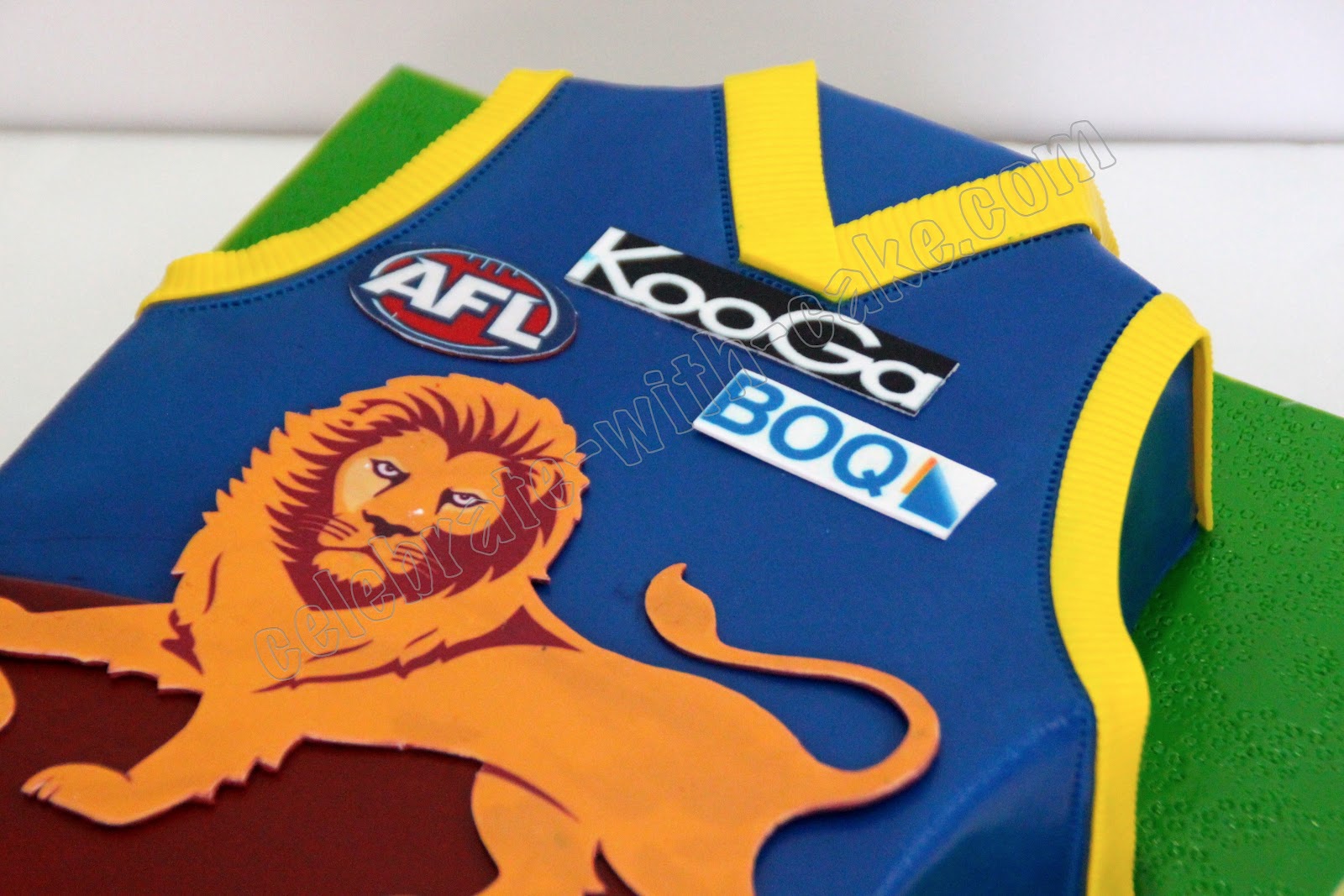 Brisbane Lions Rugby Jersey Cake