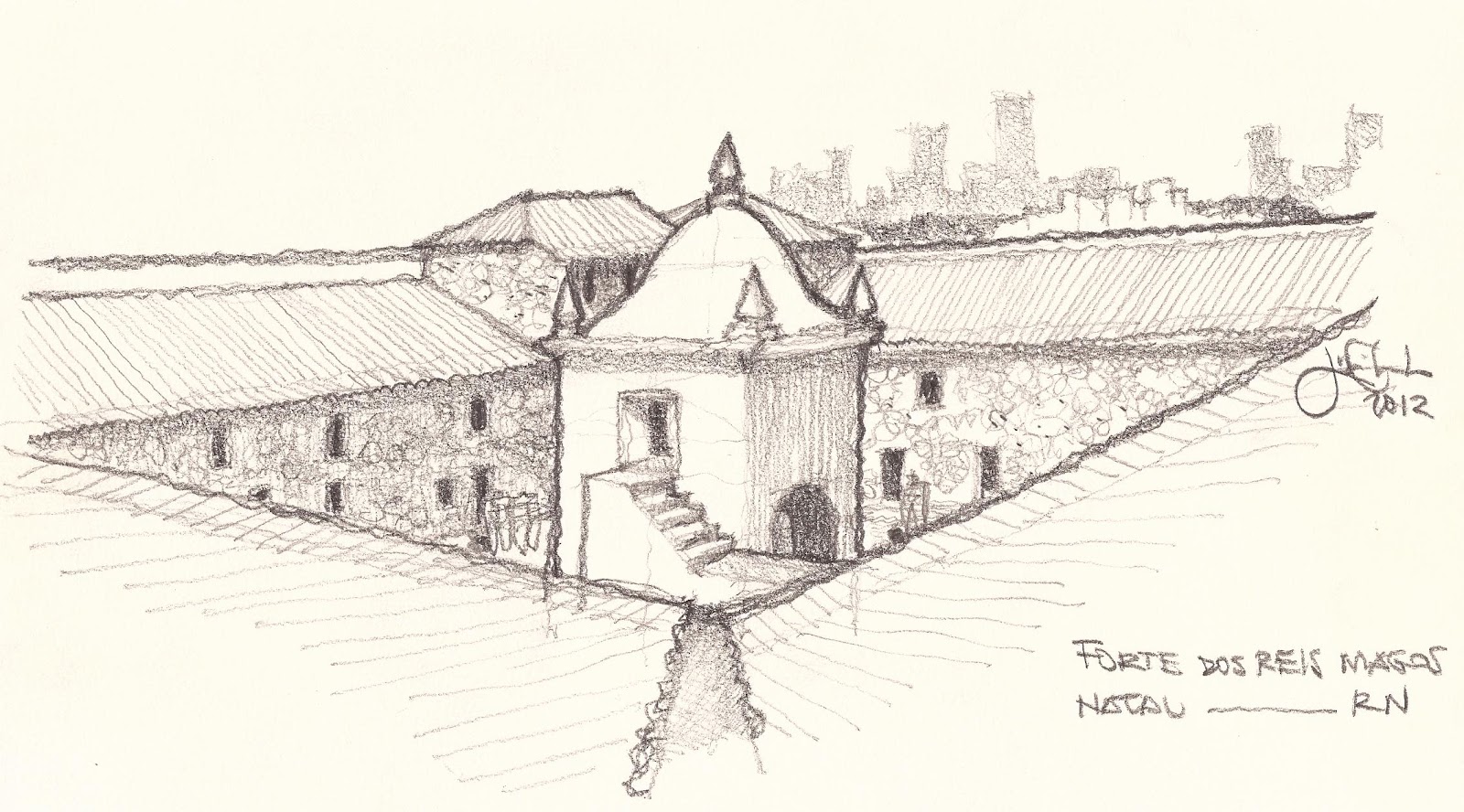 urban sketchers brasil 2 desenhos do forte