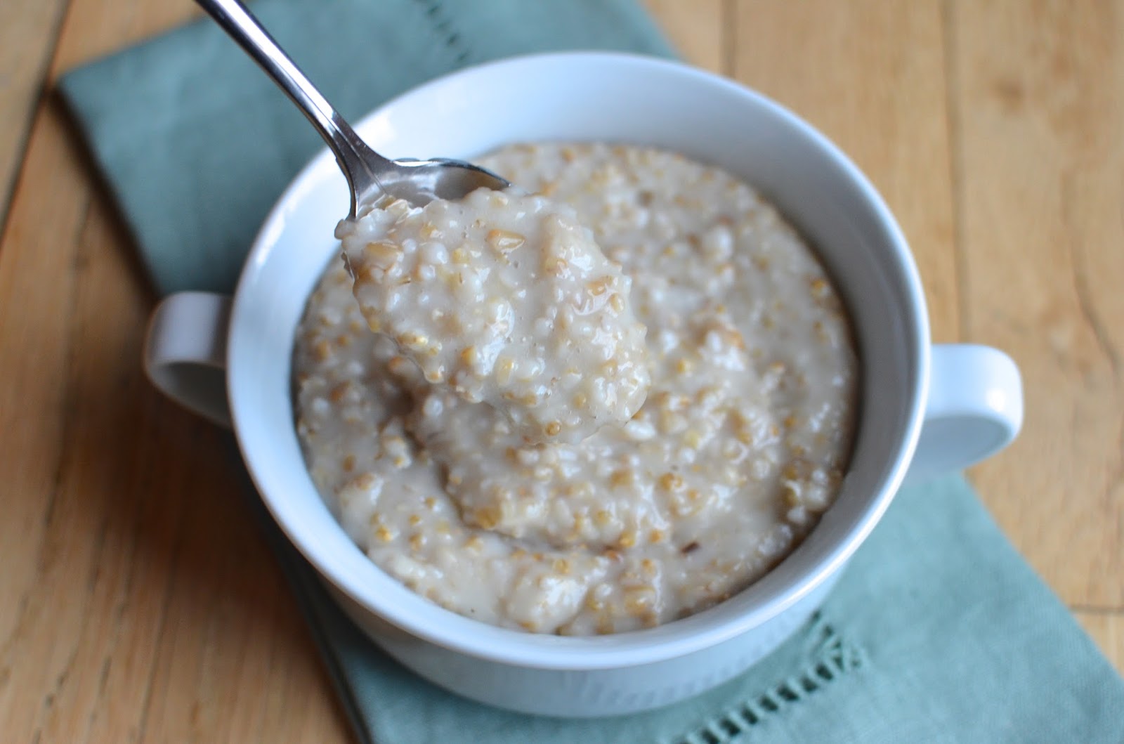 Playing with Flour Toasted steelcut oatmeal with brûléed bananas