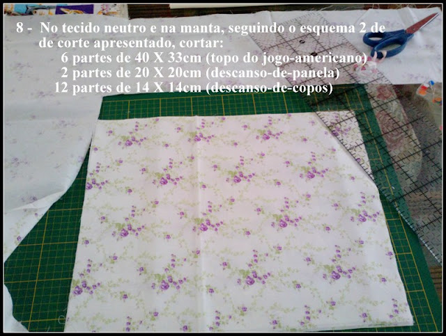 Jogo-americano em patchwork com PAP (DIY)