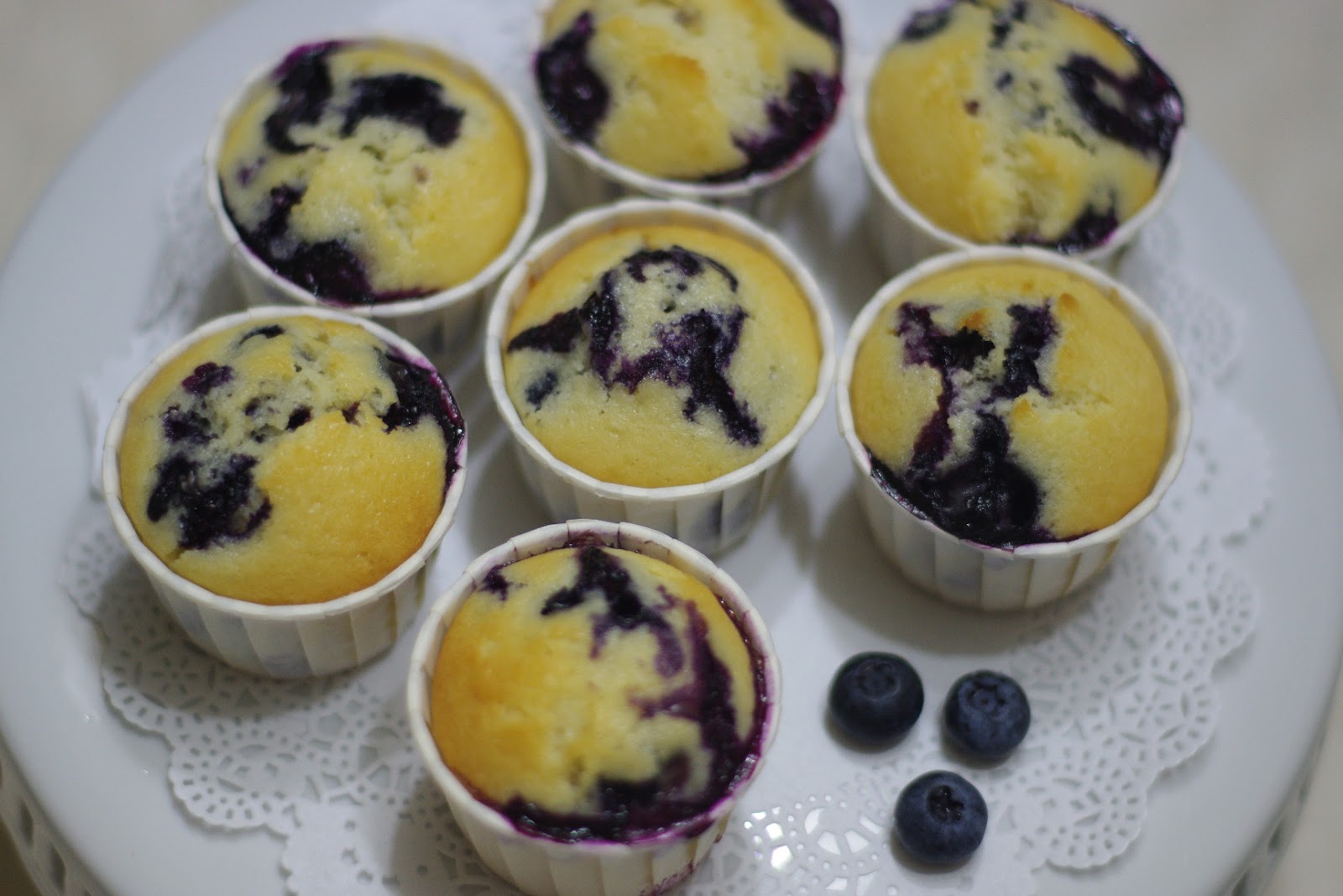 HUNDRED PLEATS & BAKING Hummingbird Bakery Blueberry muffins