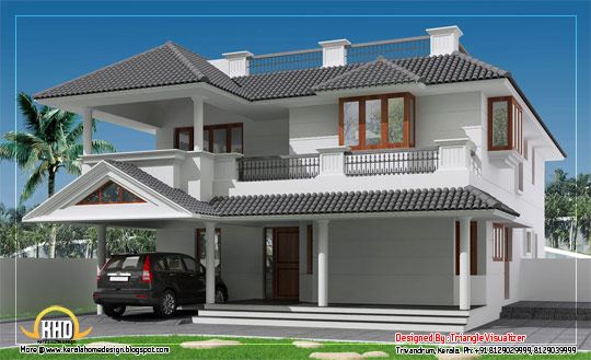 Sloping Roof house with Cellar Floor  - 309 Sq M (3325 Sq. Ft) - February 2012