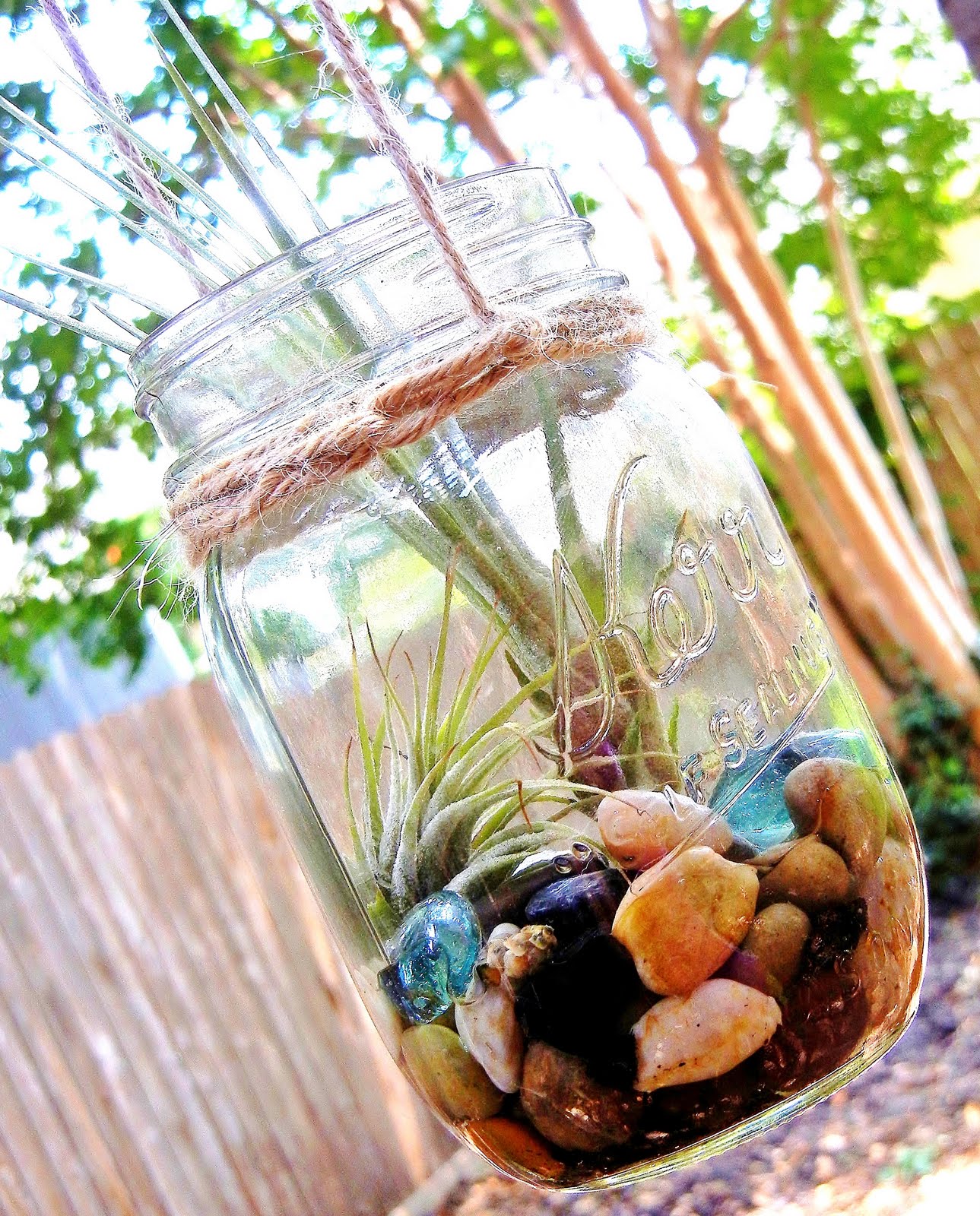Release Me Creations DIY Wednesday Hanging Mason Jar Planters