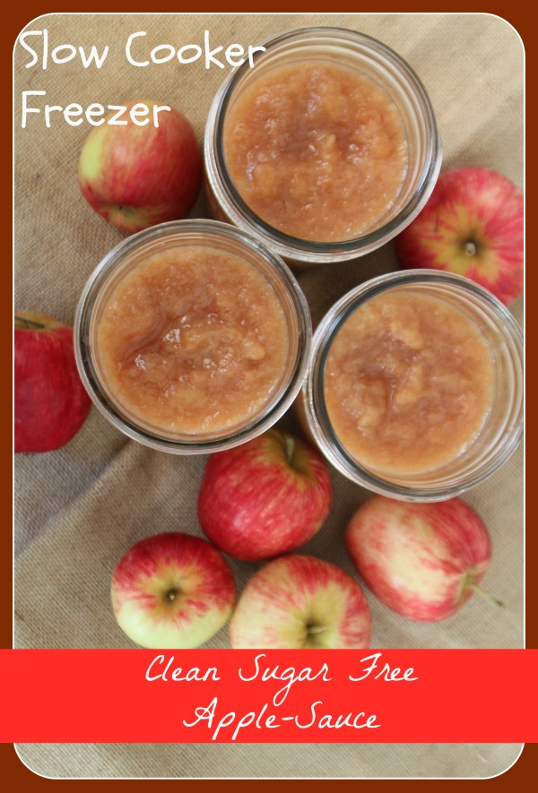 MamaEatsClean What to do with all them Apples? Slow Cooker Sugar Free