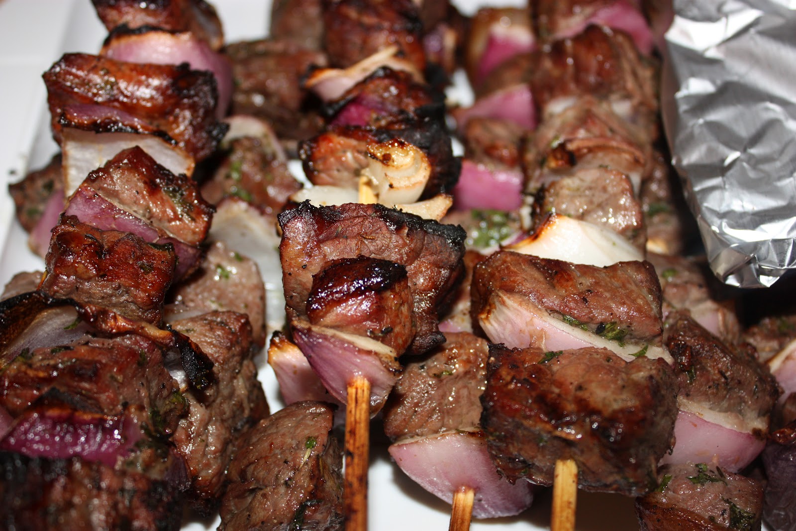 Sara's House Grilled Beef Kabobs