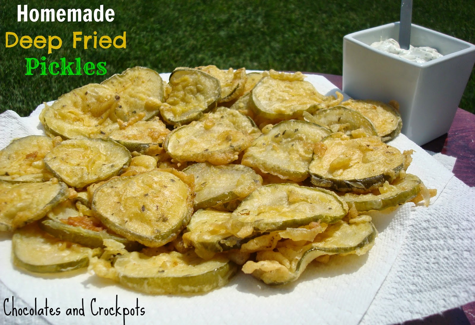 Chocolates and Crockpots Homemade Deep Fried Pickles
