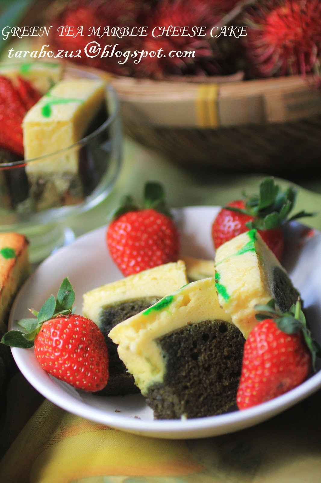 Air Tangan Zuhaida Green Tea Marble Cheese Cake