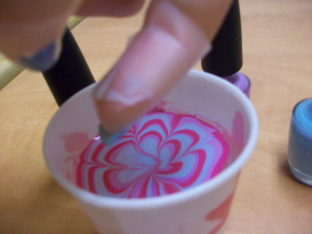 stacey's nails water marble