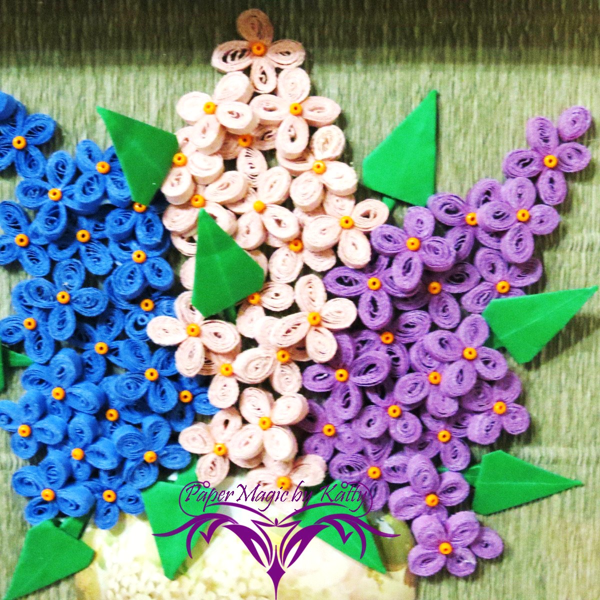 PaperMagic by Katty Quilled Lilac Flowers
