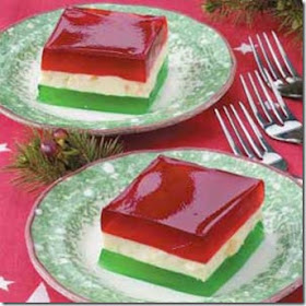 Jello salad holiday christmas ribbon gelatin recipes recipe layered salads desserts cream cheese jell yogurt layer green dessert pineapple dishmaps My Sister's Kitchen: Christmas Jello Salad