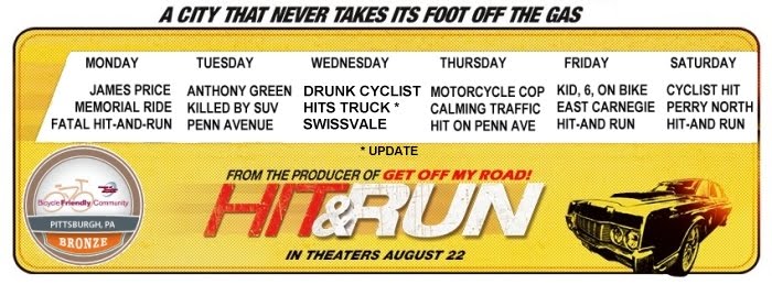 Pittsburgh bike safety after a week of fatal hit-and-runs; still Bronze Bike Friendly?
